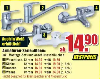 B1 Discount Baumarkt Armaturen Serie Athen Angebot