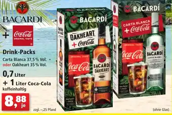 Thomas Philipps Bacardi + Coca Cola Drink Packs 0,7L + 1L Angebot