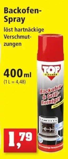 Thomas Philipps Backofenspray 400ml Angebot