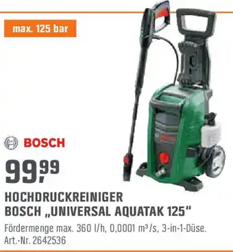 OBI Bosch Hochdruckreiniger ,,Universal Aquatak 125" Angebot