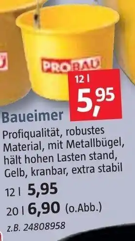 Bauhaus Baueimer Angebot