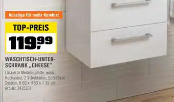OBI Waschtisch Unterschrank ,,Cheese" Angebot