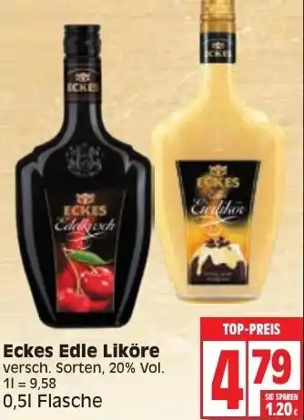 Edeka Eckes Edle Liköre 0,5L Flasche Angebot