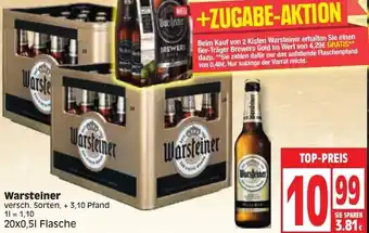 Edeka Warsteiner 20x0,5L Flasche Angebot