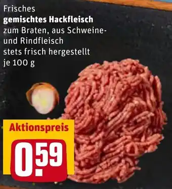 REWE Frisches Gemischtes Hackfleisch 100g Angebot