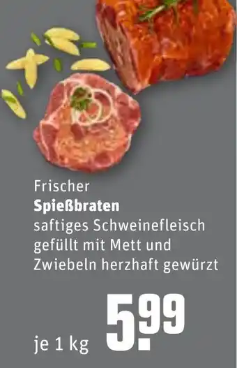 REWE Frischer Spießbraten 1kg Angebot