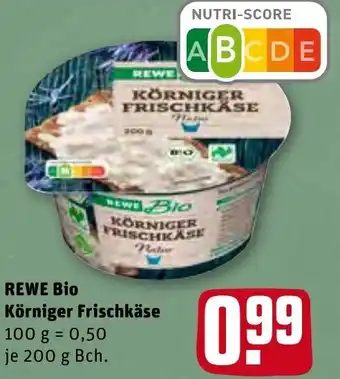 REWE Rewe Bio Körniger Frischkäse 200g Becher Angebot