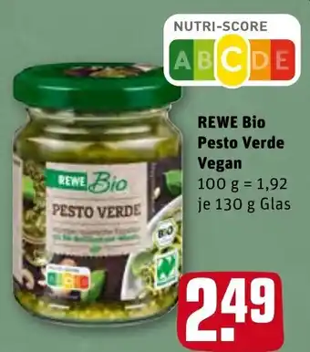 REWE Rewe Bio Pesto Verde Vegan 130g Glas Angebot