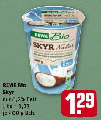 REWE Rewe Bio Skyr 400g Becher Angebot