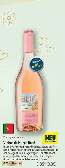 METRO Portugal-douro Vinhas De Murça Rosé Angebot