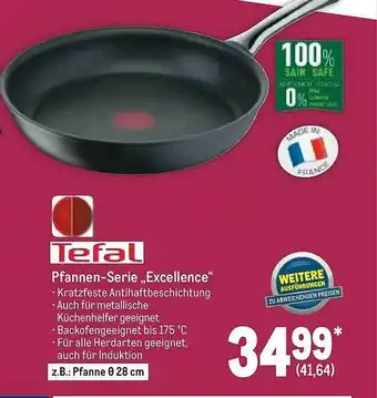 METRO Tefal Pfannen-serie „excellence“ Angebot