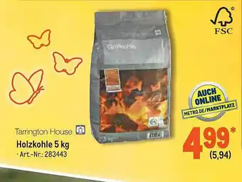 METRO Tarrington House Holzkohle 5 Kg Angebot