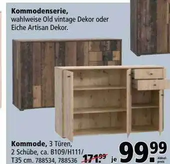 Möbel Meyerhoff Kommodenserie, Kommode Angebot