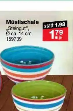 RL-Fundgrube Müslischale „steingut“ 159739 Angebot