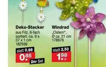 RL-Fundgrube Deko-stecker 182599 Oder Windrad 178676 Angebot