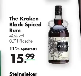 Handelshof The Kraken Black Spiced Rum 0,7 l Flasche Angebot