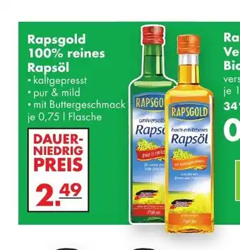 Handelshof Rapsgold 100% reines Rapsol 0,75 l Flasche Angebot