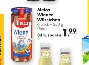 Handelshof Meica Wiener Wurstchen 6 stuck = 250 g Angebot