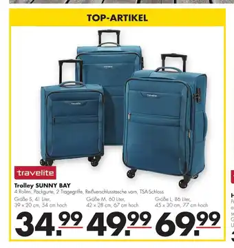 Handelshof Travelite Trolley Sunny Bay 41 Liter 39 x 20 cm, 54 cm hoch Angebot