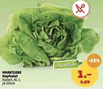 PENNY Marktliebe Kopfsalat Angebot