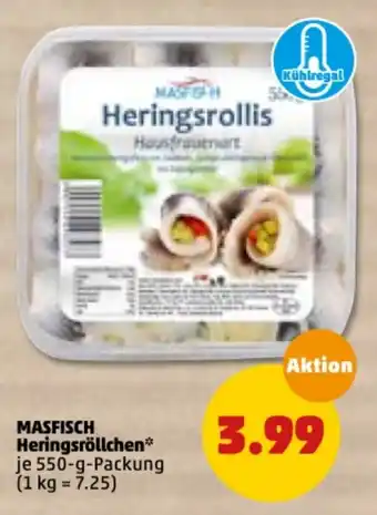 PENNY Masfisch Heringsrollchen 550g Angebot