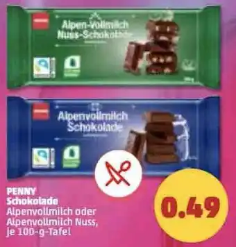 PENNY Schokolade 100g Angebot