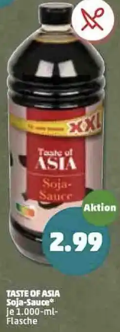 PENNY Taste of Asia Soja-Sauce 1000ml Angebot