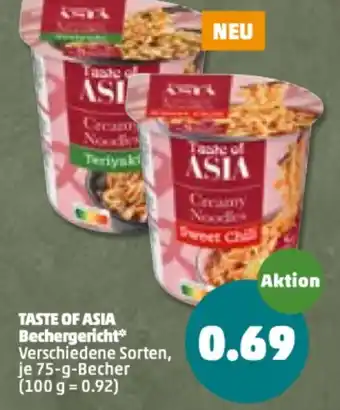 PENNY Taste of Asia Bechergericht 75g Angebot