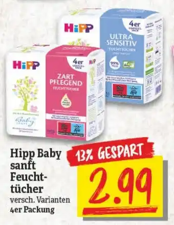 NP Discount Hipp Baby Sanft Feuchttücher 4er Packung Angebot