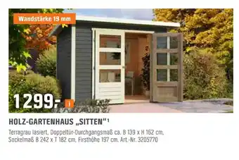 OBI Holz-gartenhaus „sitten“ Angebot