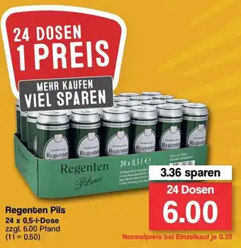 Famila Nord West Regenten Pils 24x0,5L Dose Angebot