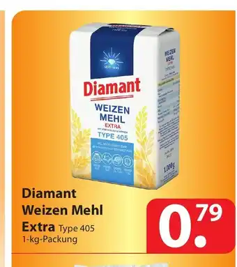 Famila Nord Ost Diamant Weizen Mehl Extra type 405 1 kg packung Angebot