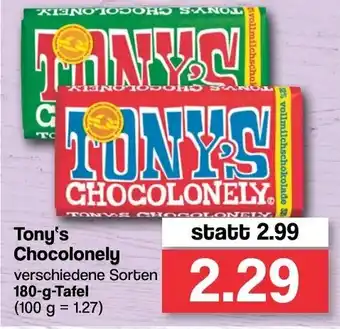 Famila Nord West Tony's Chocolonely 180g Tafel Angebot