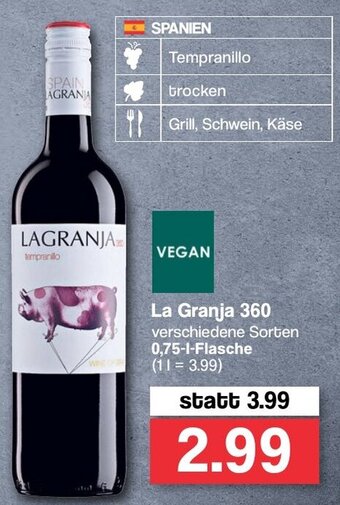 Famila Nord West La Granja 360, 0,75L Flasche Angebot