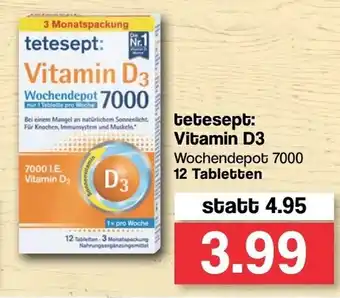 Famila Nord West tetesept: Vitamin D3 12 Tabletten Angebot