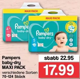 Famila Nord West Pampers Baby Dry Maxi Pack 70-124 Stück Angebot