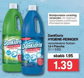 Famila Nord West DanKlorix Hygiene Reiniger 1,5L Flasche Angebot