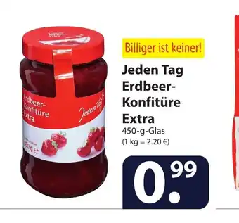 Famila Nord Ost Jeden Tag Erdbeer-Konfiture Extra 450 g glas Angebot