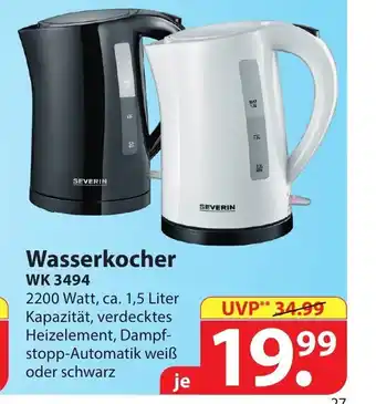 Famila Nord Ost Wasserkocher WK 3494 Angebot