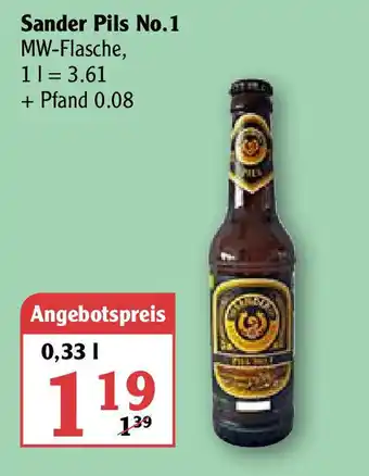 Globus Sander Pils No.1 0,33L Angebot