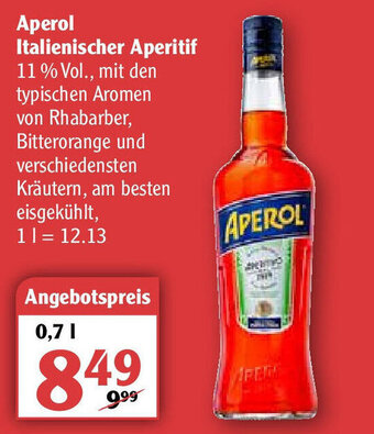 Globus Aperol italienischer aperitif Angebot