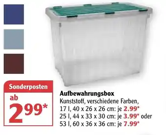 Globus Aufbewahrungsbox Angebot