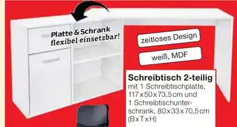 Jawoll Schreibtisch 2 teilig Angebot