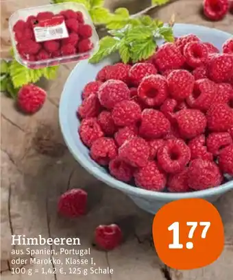 tegut Himbeeren 125g Schale Angebot