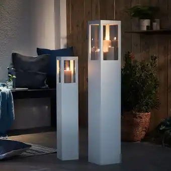 Aldi Süd CASA DECO Deko-Windlichtsäulen, 2er-Set Angebot