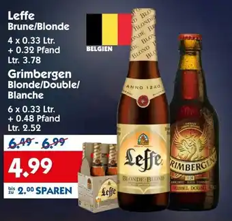 Hol'ab Getränkemarkt Leffe Brune/Blonde 4x0,33L Angebot