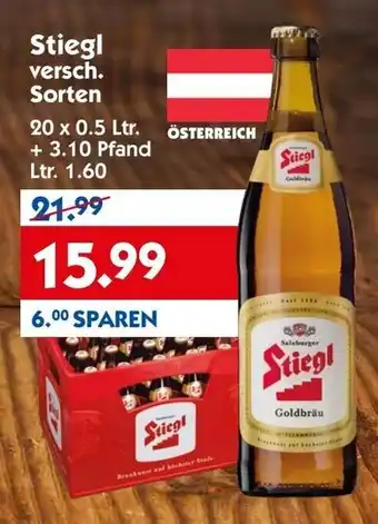 Hol'ab Getränkemarkt Stiegl 20x0,5L Angebot