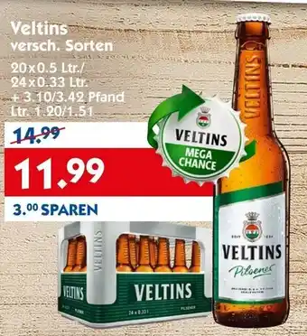 Hol'ab Getränkemarkt Veltins 20x0,5L / 24x0,33L Angebot