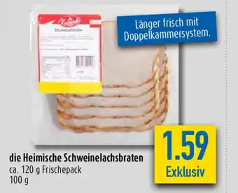 diska die Heimische Schweinelachsbraten 120g Angebot