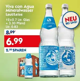 Hol'ab Getränkemarkt Viva con Agua Mineralwasser Laut/Leise 12x0,7L Angebot